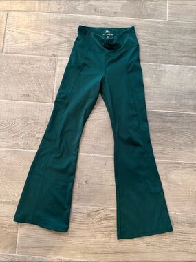 abercrombie kids Dark Teal Flare Leggings